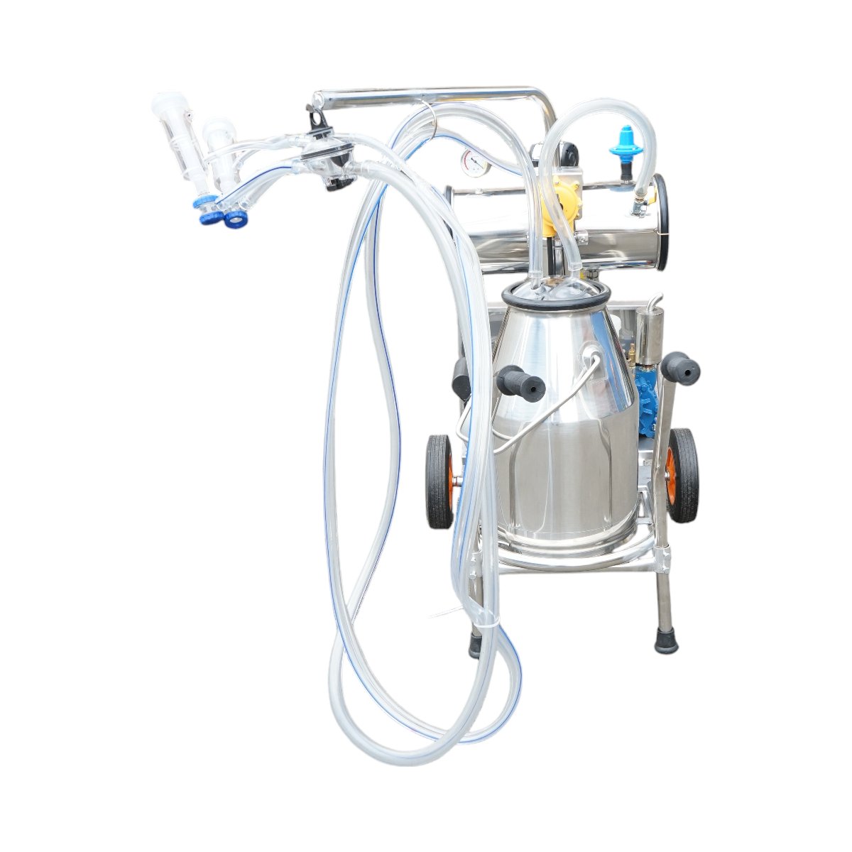 Aparat de muls oi 1 post 750W, 220V bidon inox 25L, grup de muls cu 2 mansoane, presiune vid 40-50 kPa, pulsatii 60-80 cpm